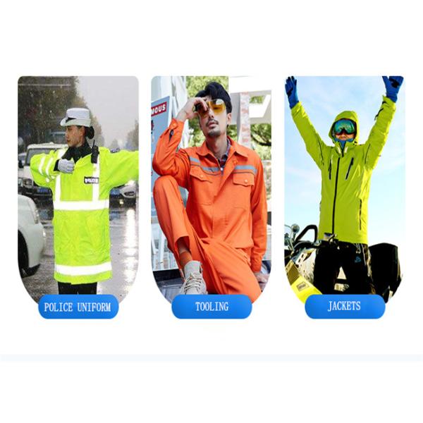 PU Milky покрытые 3000MM флуоресцирования ISO 20471 EN материала поли Оксфорда ткани 300D водоустойчивый