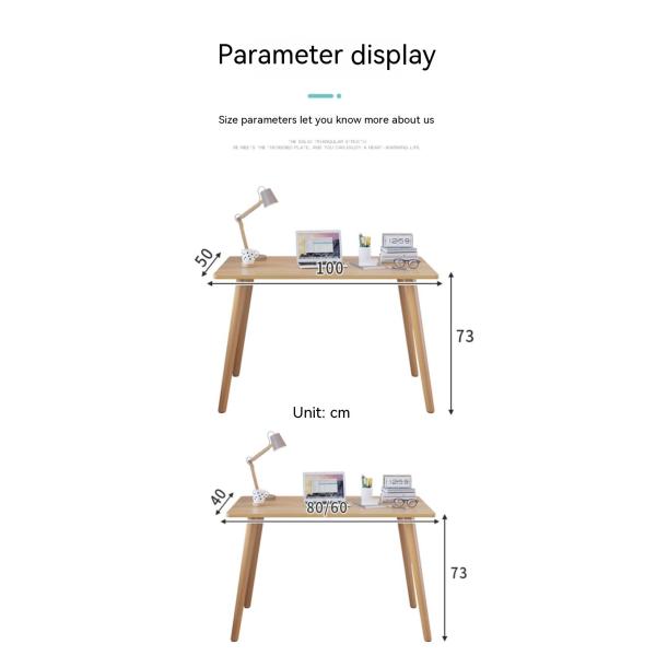 Деревянная офисная мебель Простые ноутбуки Стол и стул для девочек