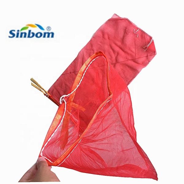 Red Color Tubular HDPE Monofilament Mesh Bag for Onions Vegetables and Fruits Perfect