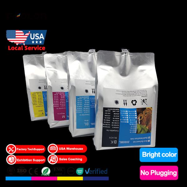 Quick Drying 2L Eco Solvent Water Based Ink Bag For Mimaki CJV300-130 CJV300-160