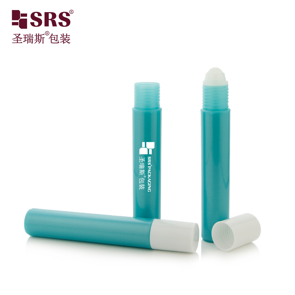 15ml Custom Printed PP Plastic Roller Bottle Empty Roll On Container for Perfume Essential Oil Cosmetic Brand Production