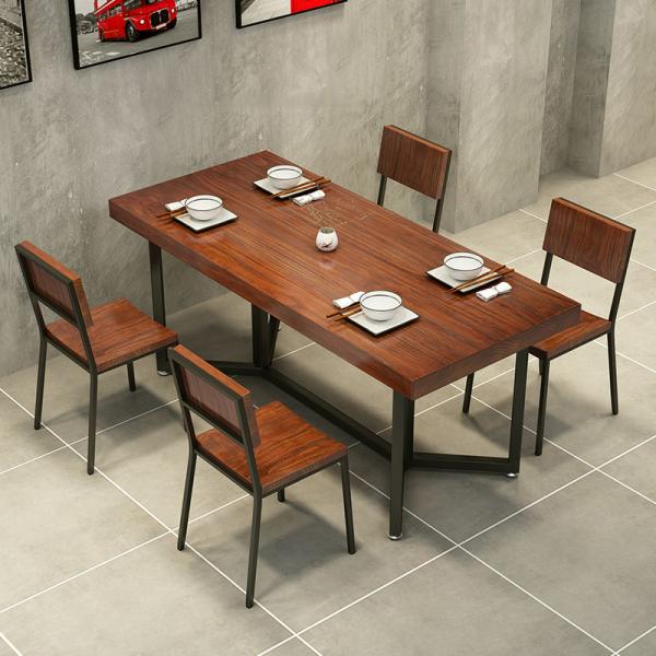 Home Furniture 4 Chairs and Table Set in Chinese Style for Dining Room or Restaurant