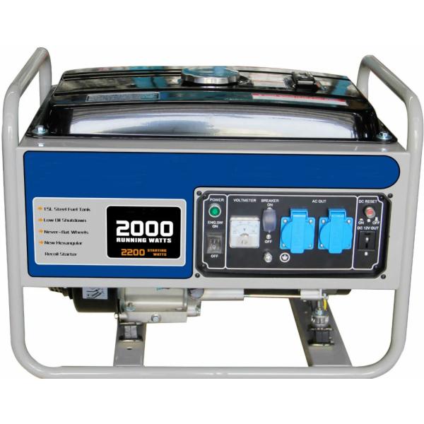 4 Stroke 2kw 2kVA Gasoline Portable Generator Electric And Air Cooled