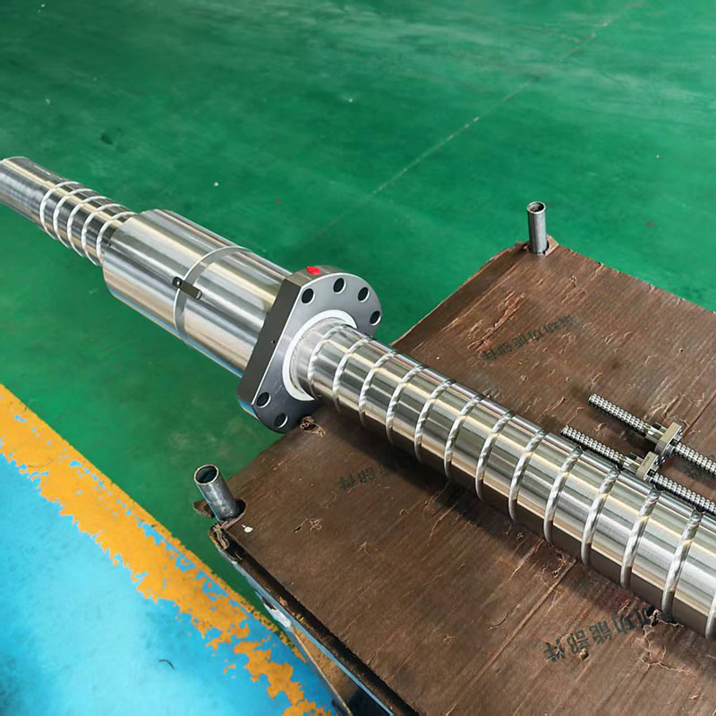 Silver Gray Stainless Steel Ball Lead Screw with 100 mm–26000 mm Customizable Length for High-Speed Precision Transmission