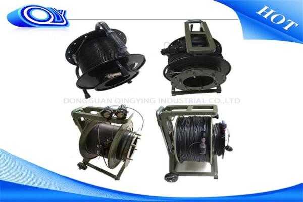 Flat Twin Duplex Tactical Fiber Optic Cable With Water Resistant Connectors