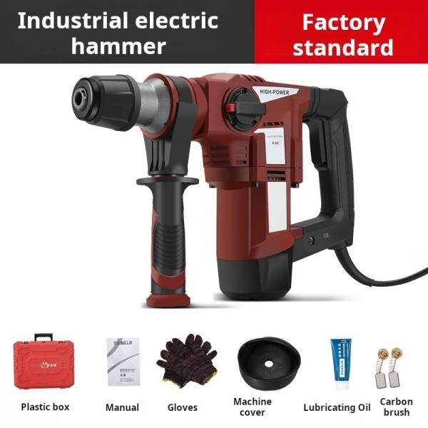 1200W Cobre Eletrônico de Grau Industrial Chisel Hammer Com Embreagem de Segurança