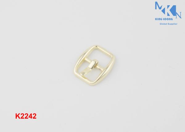 Fashion Design Shoe Strap Buckles Hardware 8mm Size Hand Polished With Plating K2242