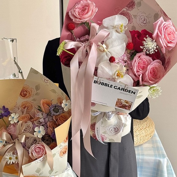 Mother's Day Eternal Night Starry River flower wrapping paper, thickened rose bouquet wrapping, flower paper, flower art, flower shop handmade materials