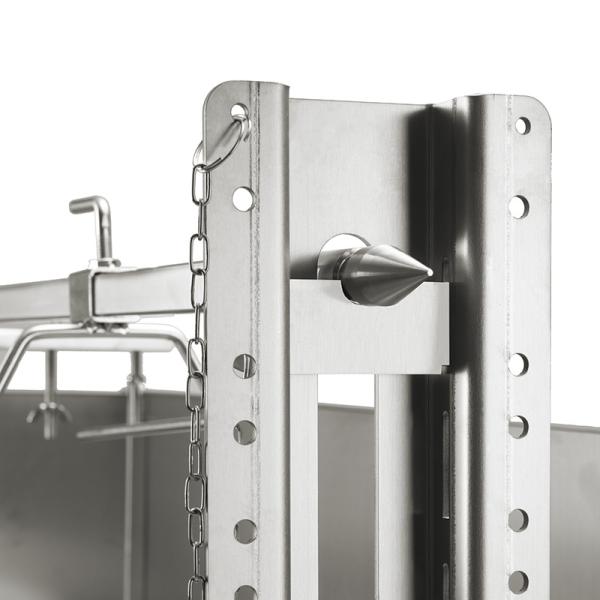 Регулируемая высота Ротиссирная гриль Машина из нержавеющей стали Тостер для открытого барбекю