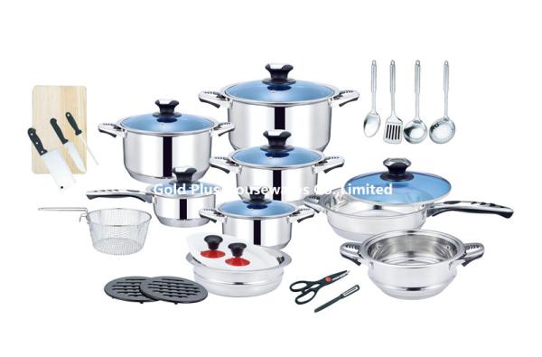 30pcs Picnic cookers pots and pans / saucepan  stainless steel casserole and steamer high quality round bakelite mat