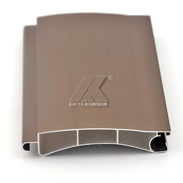 Factory Price Anodized Brown 6063 Aluminum Roller Shutter Slat Profile