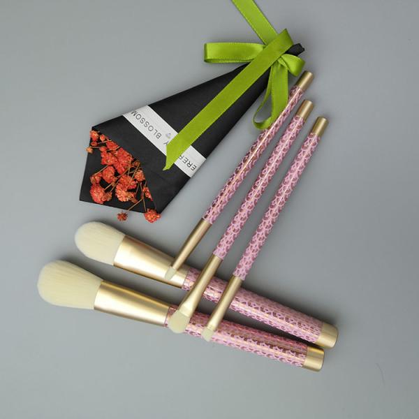 Premium Eyeshadow Makeup Brush Set 5 Pieces Synthetic For Powder Blush