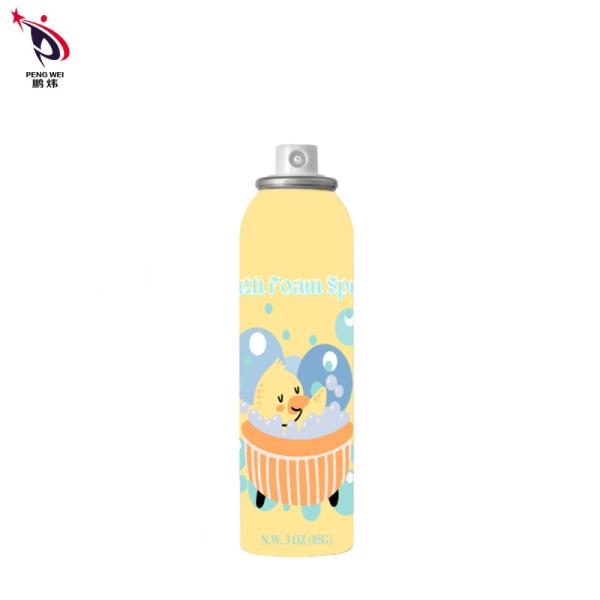 85g Multicolor Bath Foam Spray Tinplate Material Eco Friendly