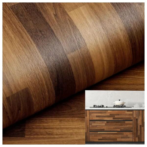 Waterproof Self-Adhesive PVC Decorative Film for Kitchen Countertop Renovation – Digital Printing Wood and Marble Patterns