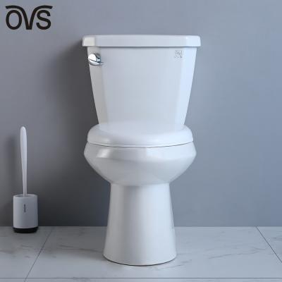 12 Rough In 2 Piece Elongated Toilet Wall Mounted  1.28 Gpf Commode