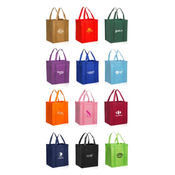 Эко- дружелюбная многоразовая таможня продуктовых сумок напечатала 10 цветов доступных