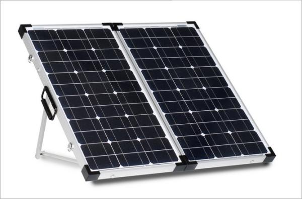 頑丈なパッドを入れられた容易との太陽電池パネルの反反射を折る100つWは袋を運びます