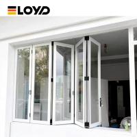 Bi-Fold Aluminum Service Window with Tempered Glass for Cafes
