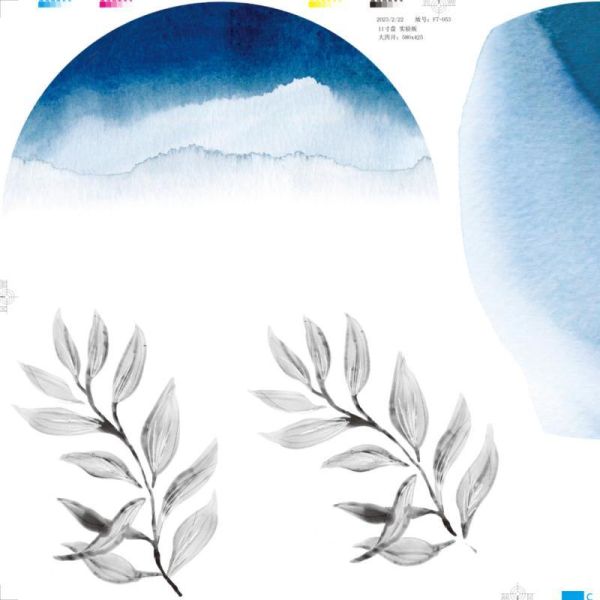 Non Toxic Melamine Decal Paper Custom Patterns For High End Tableware Decoration
