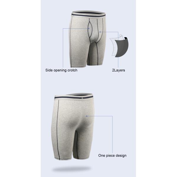 Спортивная одежда для фитнеса Мужские трусы-боксеры Нижнее белье Компрессионный бег с длинными ногами