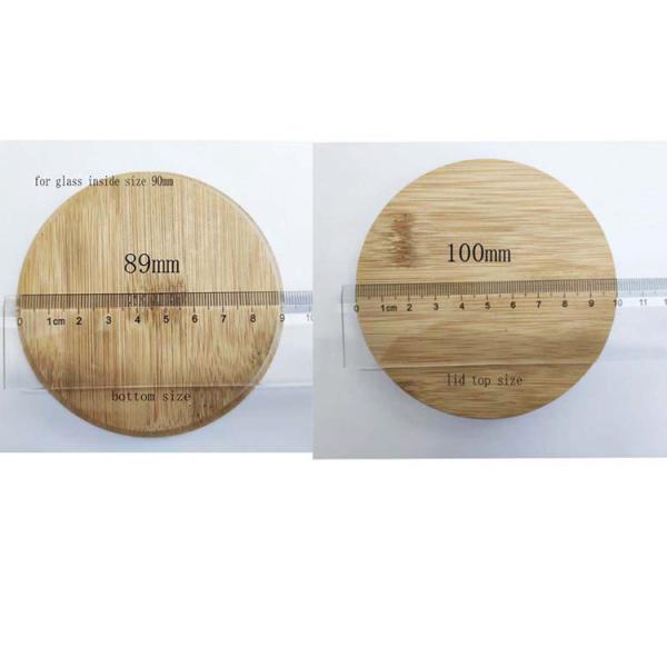 unicolor Coffee Bamboo Cup Cover Replacement Lid 12mm Thickness customized