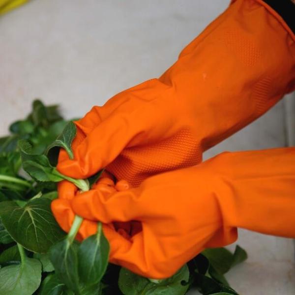 Мягкие эластичные анти- перчатки Dishwashing кухни 40g выскальзывания резиновые