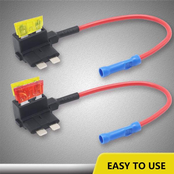 ATO ATC Blade Fuse Tap for 2 Circuits with cables