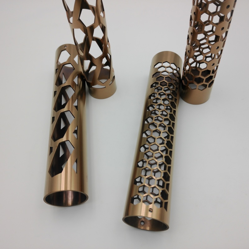 Precision Laser Cutting Stainless Steel Pipes Perforation Electroplating