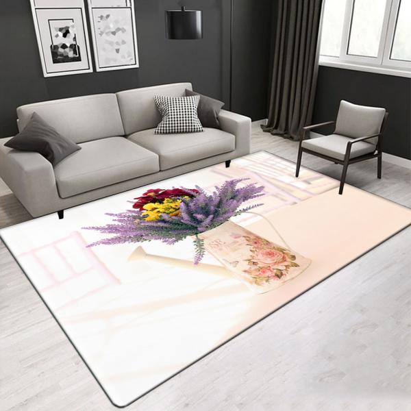 High Quality Nature Landscape 3D Printed Polyester Fiber Living Room Carpet Hotel Area Rugs Custom Size
