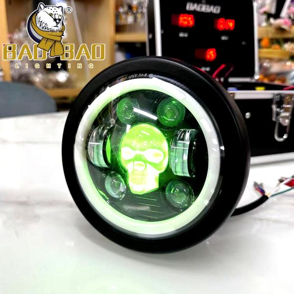 Aluminum 12V 5.75 Inch Motorcycle Front LED Headlight For HONDA CG CN GN CD70