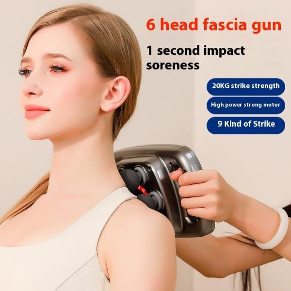 Full Body Deep Tissue Massager Gun Red Light Heat Infrared Fascial Muscle Massage Gun