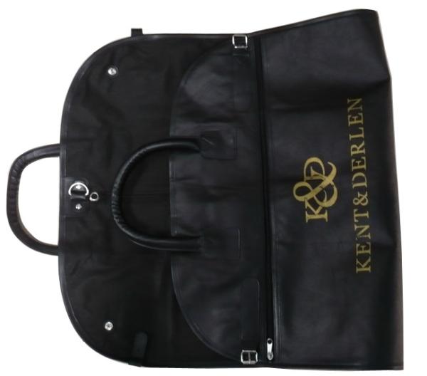 Kd 100g Unwoven Fabric Snap Fastener Closure Garment Dress Bag With Leather Handle