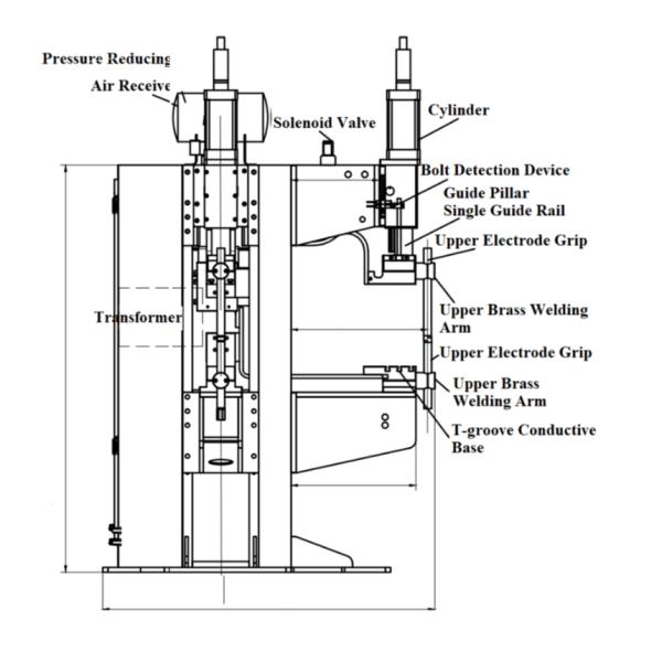 Сварочный аппарат пятна инвертора проекции прессы сопротивления пневматический неподвижный