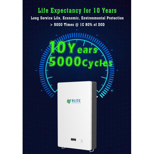 батарея Powerwall иона лития батареи 5KWh 51.2V 100Ah LiFePO4 для домашней солнечной системы