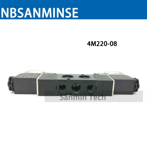 NBSANMINSE 4M Manifold Type Pneumatic Solenoid Valve Single / Double Coil Pneumatic Valve