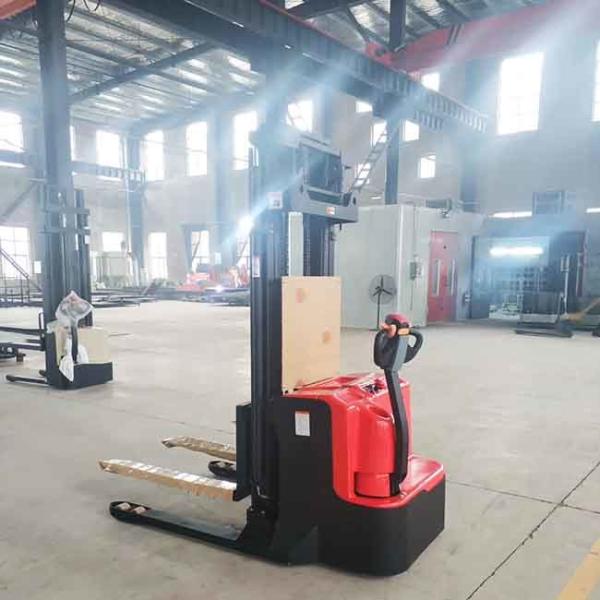 3m Mast 2Ton Electric Walkie Stacker Warehouse Fully Powered Stackers