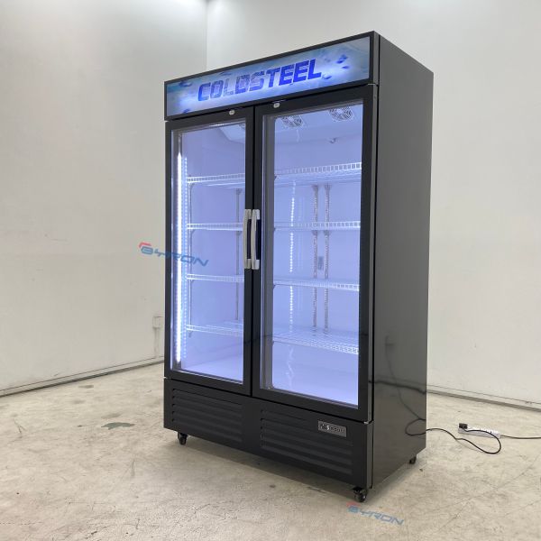 Upright Display Fridge Low Noise Upright Display Freezer For Office
