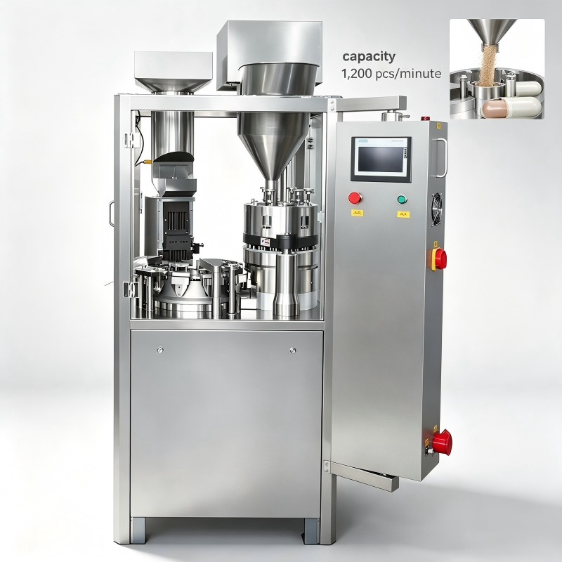 2100mm Njp 1200 Capsule Filling Machine Pharmaceutical Capsule Filling Equipment 0.6MPa