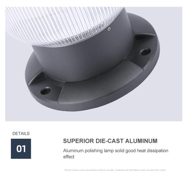 Погодостойкий солнечный сумрак лампы штендера, который нужно рассветать свет столба для патио задворк гаража