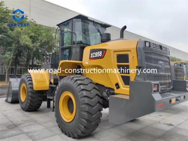Carregador de rodas dianteiras de 5 toneladas XC958 com balde de 3,2 m3, Weichai Motor de 162 kW