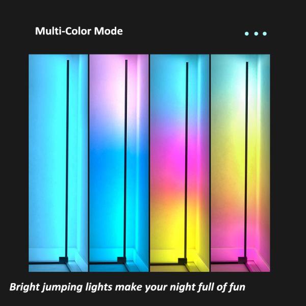 Dropshipping Nordic Modern Decorative Smart APP Remote Control  Colorful RGB LED Floor Lamp Tripod Corner Floor Lamp Hom