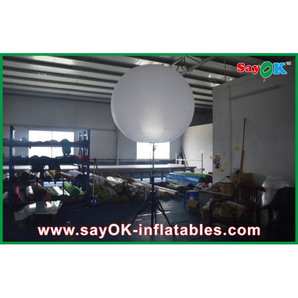 Customized Nylon Cloth White Inflatable Lighting Decoration For Party