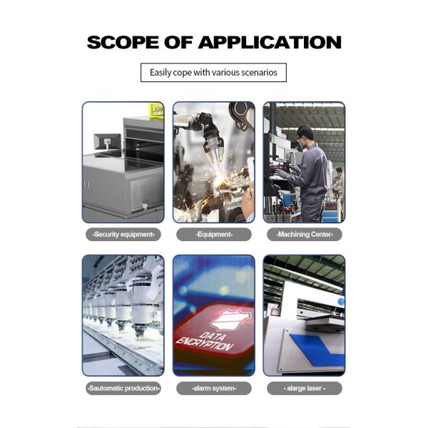 Voyant lumineux d'équipement 400lm CC 24V tricolore pour systèmes d'automatisation industrielle 1750mm