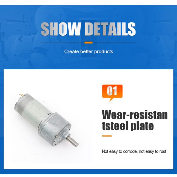 2-500RPM High Torque DC Motors FT-37RGM385 For Robot Smart Home Appliance