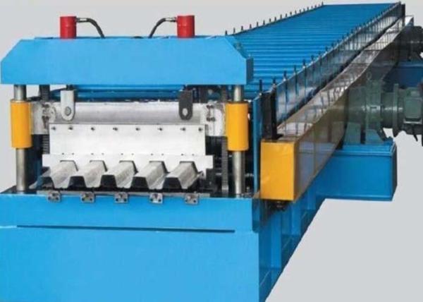 Floor Deck Panel Steel Roll Forming Machine 16 Rolling Steps 8 - 12m / Min