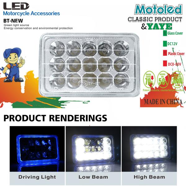 DC12V 12 Lampe à puces Semi-assemblage Blanc DRL Bleu Feuille LED accessoire moto