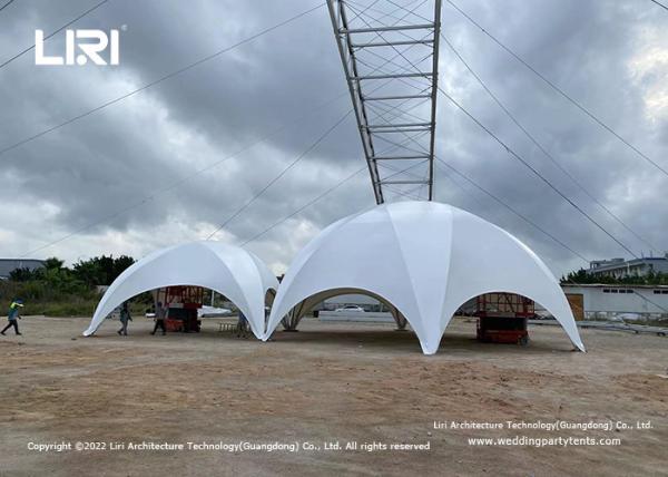Aluminum Pvc Event Hall Tents Geodesic Crossover And Hexadome House Tents