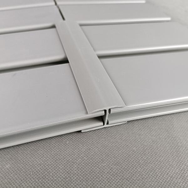 Ultralight Portable Flexible Grey Slatwall Panels For Showroom
