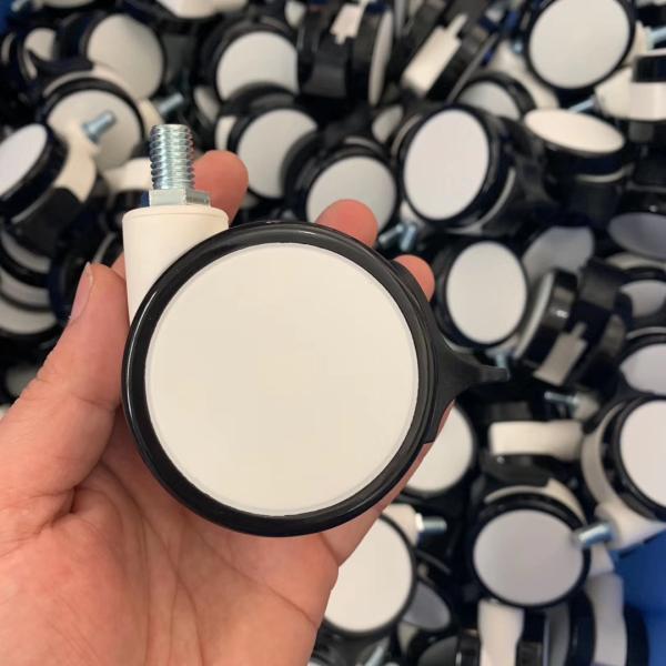 Колеса рицинуса материала M12X25MM PU TPR медицинские с запирать тормоза центральный