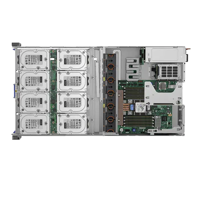 Lenovo ThinkSystem HS350X V3 2U Rack Server with 4th or 5th Gen Intel Xeon Scalable Processor 24x 3.5” HDD Drives and 1TB TruDDR5 RDIMMs